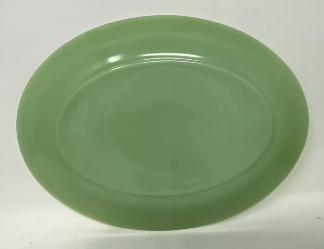 SET OF 5 FIRE-KING JADEITE  Oval Plate,JANE RAY plate, butter dish, S & L bowls 3