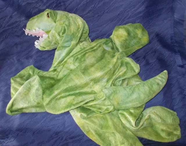 Kinder Saurierkostüm T-Rex, grün, Gr. 116-122 (6-7 Jahre), wie neu