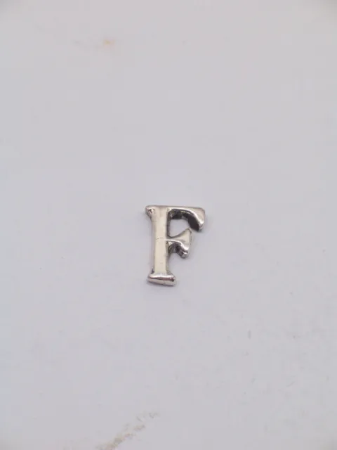 Broche De Veste Avec Initiale - F - en Argent 925 - Pins - Lettre - Alphabet