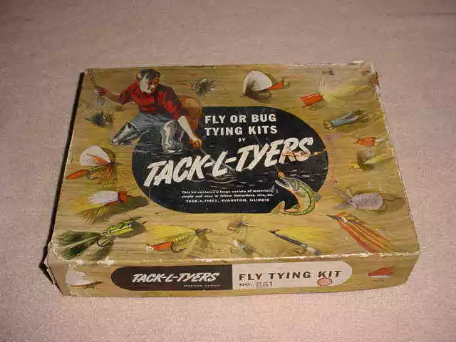 VINTAGE TACK-L-TYERS Fly Or Bug Tying Kits Fly Fishing Bass Trout Lures B61  $29.95 - PicClick