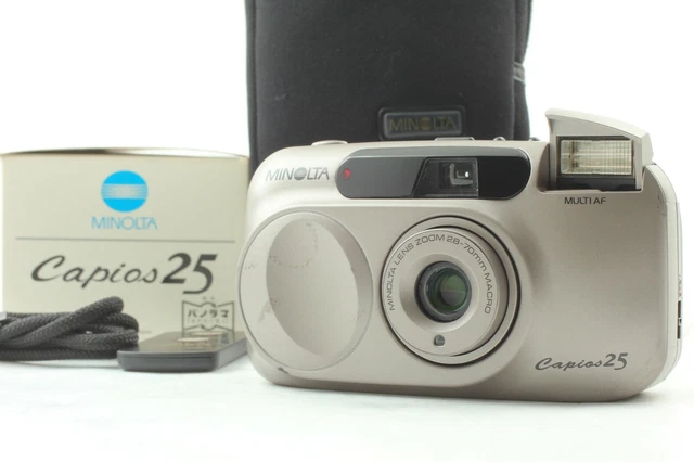 [ Near MINT in Box ] Minolta Capios 25 Point & Shoot 35mm Film Camera JAPAN