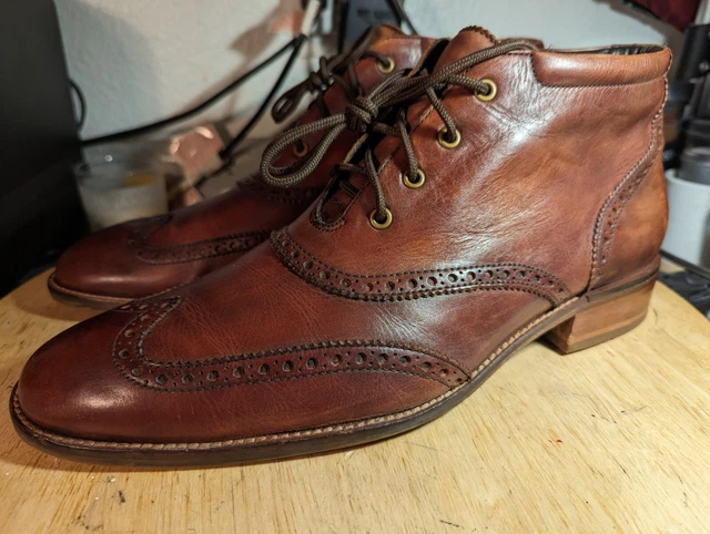 COLE HAAN LIAM Chukka II Brown Wingtip Leather Ankle Boots Mens Size 11 M C11053 42.88 PicClick