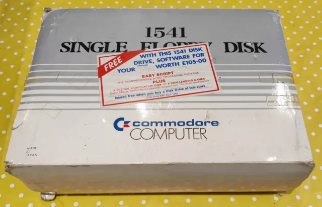 Commodore 1541 Disk Drive For 64 Computer & Floppy Discs