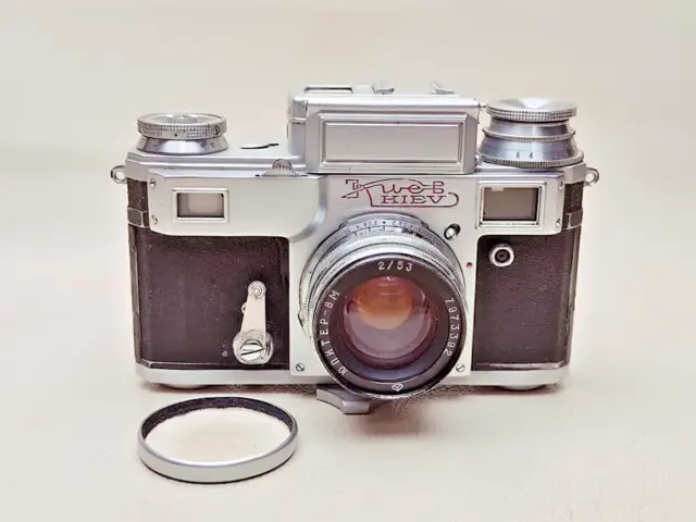 1958 Kiev-3A camera with Jupiter-8 2/50 lens – rangefinder camera 2