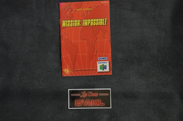 Jeu Nintendo 64 Mission: Impossible - Version PAL Française - Cartouche Seule - Très Bon état