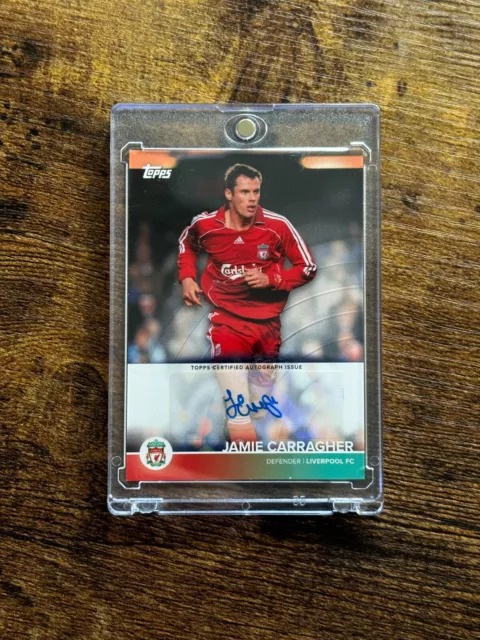 Jamie Carragher Topps Team Set 21/22 Liverpool FC Auto Autograph