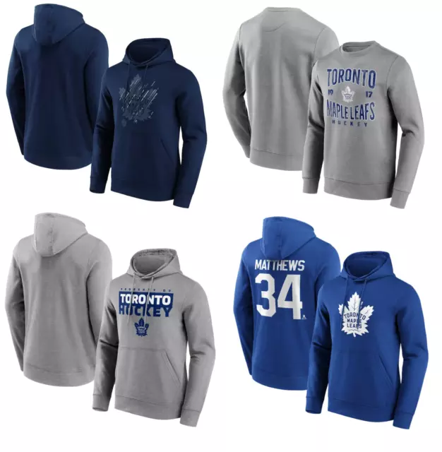 Toronto Maple Leafs Hoodie Sweatshirt Men's NHL Ice Hockey Fanatics Top - New