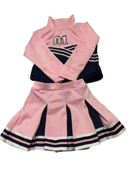 Young Hearts Toddler size 4 Cheerleader Outfit Skort Top Pink