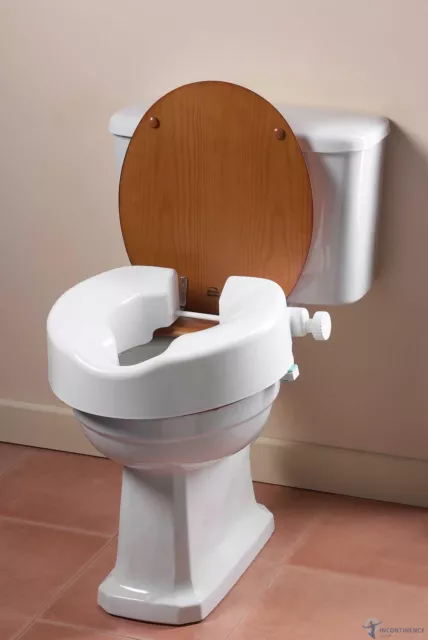 Unifix erhöhter WC-Sitz - mehrere Höhen - ohne Deckel - UK Standard (3-4") 3