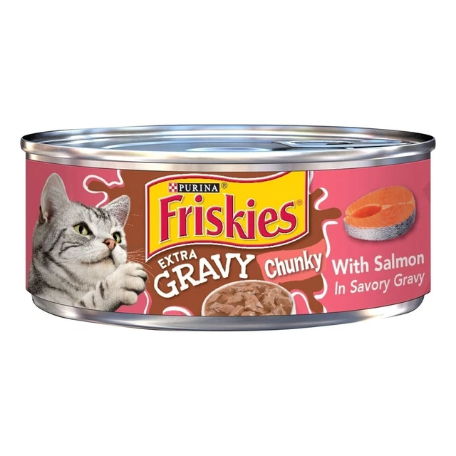 Purina Friskies Salsa Wetcat Comida Extra Fornido Con Salmón En Savorygravy
