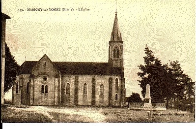 (S-70501) FRANCE - 58 - MARIGNY SUR YONNE CPA      SATIN  ed.