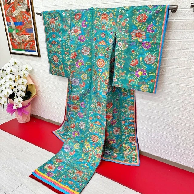 Japanese Kimono Uchikake Wedding Pure Silk  japan 235 3