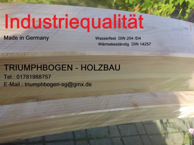 Bauwagen Leimholzbogen Holzbogen Pergola Runddach Rundsparren Handmade Massiv 2