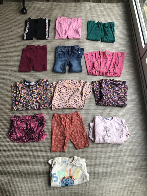 bambini vestiti ragazze 5 - 6 pacchetto abiti leggings pantaloncini t-shirt
