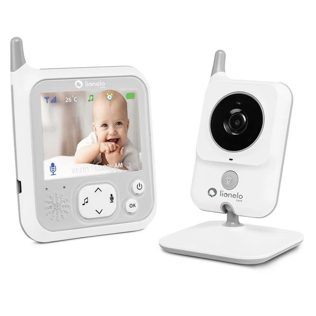 LIONELO Babyline 7.1 Babyphone mit Kamera und Empfänger, Reichweite bis zu 260 m