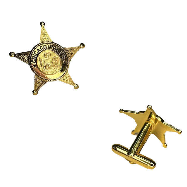 CHICAGO POLICE STAR CUFFLINKS: Command Staff / Exempt Rank (1 Pair) (CHOOSE Y... CHICAGO POLICE STAR CUFFLINKS: Command Staff / Exempt Rank (1 Pair) (CHOOSE Y...
