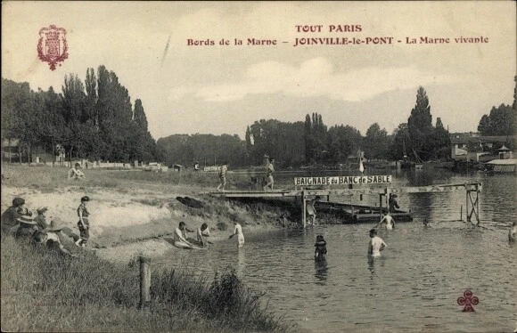 Ak Joinville le Pont Val de Marne, Bords de la Marne - 2708890