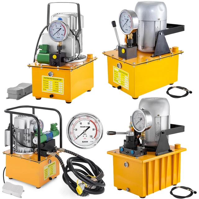 VEVOR ELECTRIC HYDRAULIC Pump 750W Single/Double Acting Solenoid/Manual