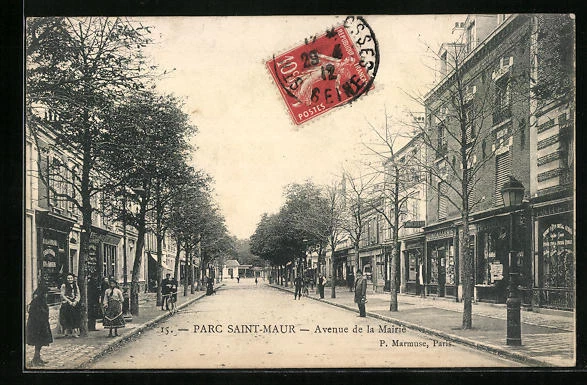 CPA Saint-Maur, Avenue de la Mairie 1912