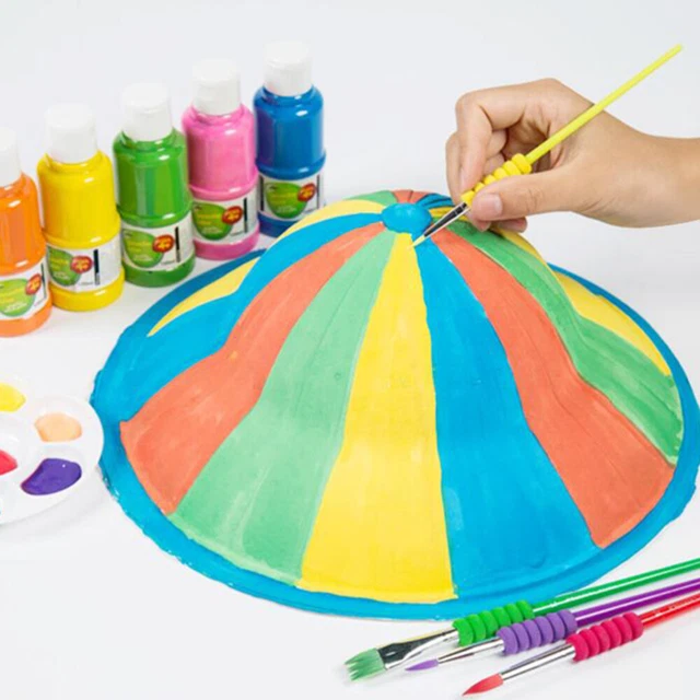 2 PIEZAS HÁGALO USTED MISMO dibujo en color sombrero de verano hágalo usted mismo embrión blanco sombrero de paja respetuoso con el medio ambiente