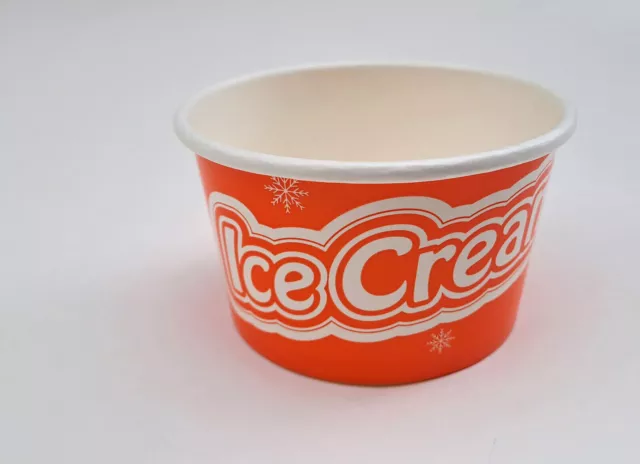 Eisbecher, Dessert-, Pappbecher ice cream orange 230ml (8oz)