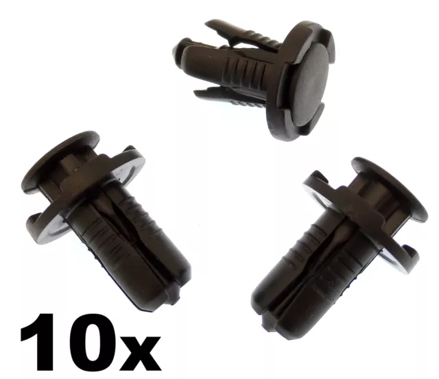 10x Pare-chocs en PLASTIQUE & Couvre Calandre Clips pour Subaru, 10mm à Rivet