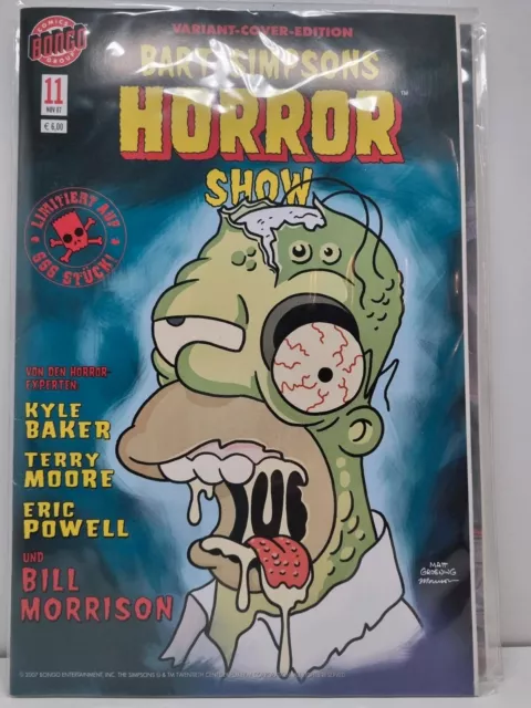 Bart Simpsons Horror Show Variant Cover #11 Limitiert auf 666 Ex. TOP PREIS