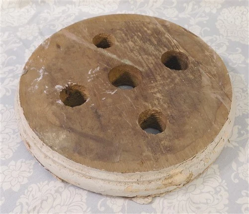 Column Base, Architectural Salvage Wood Column Plinth, Wood Riser Base E,