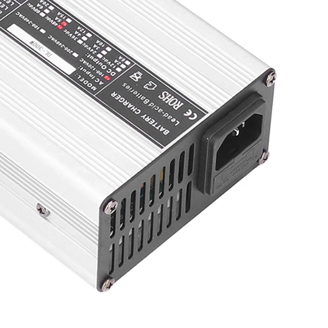 Batteria auto club 48 V 5 A 3 pin tondo alluminio spina USA 110 V 60 HZ per