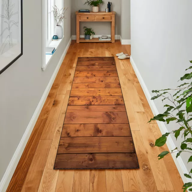 Wooden Look Runner, Wooden Patterned Hallway, Entry Hallway, Kitchen Runner, Ent