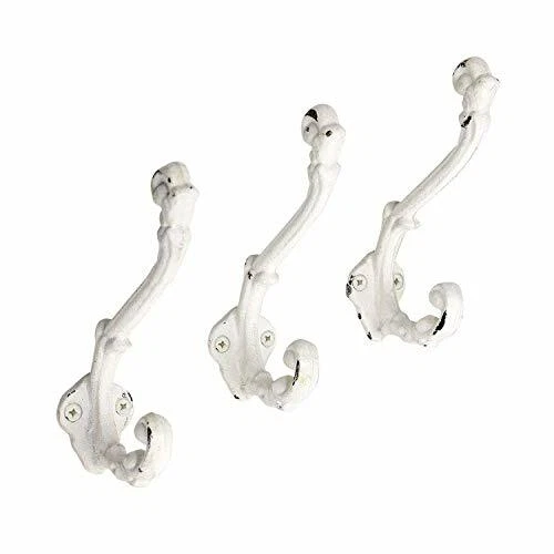 Wall Hooks Cast Iron Rustic Chic Shabby Vintage Style Farmhouse Decor Clothes...