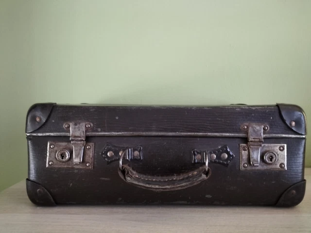 Petite Valise De Voyage Vintage XXème - Tissu - Décorative - France