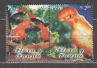 Peru - Post 2003 Yvert 1347/8 MNH Upaep. Fauna