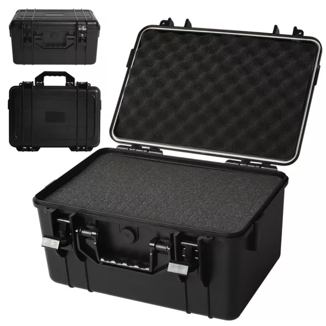 Small Tool Box Hobby Storage Case Box with Removable Tray Carry Handle  Organiser