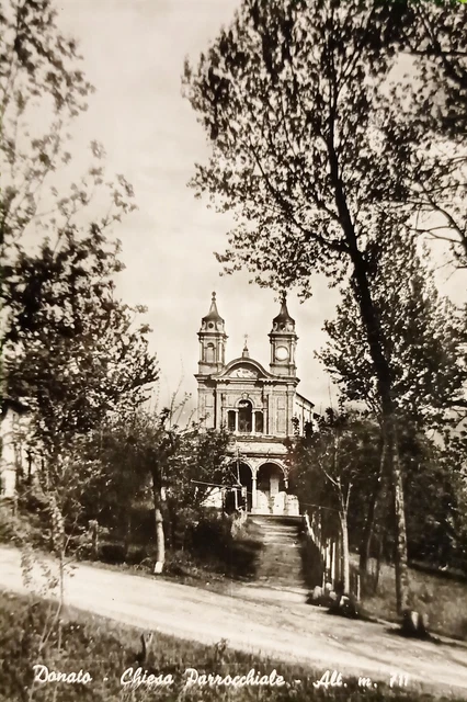 Cartolina - Donato ( Biella ) - Chiesa Parrocchiale - 1959