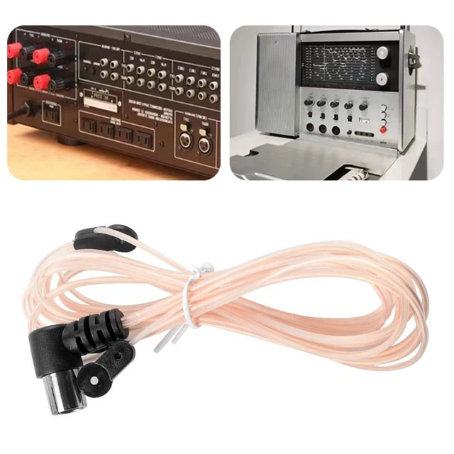 New Indoor FM VHF Aerial FM Radio Hi-Fi Dipole Ribbon Antenna FREE +Adapter K ~q