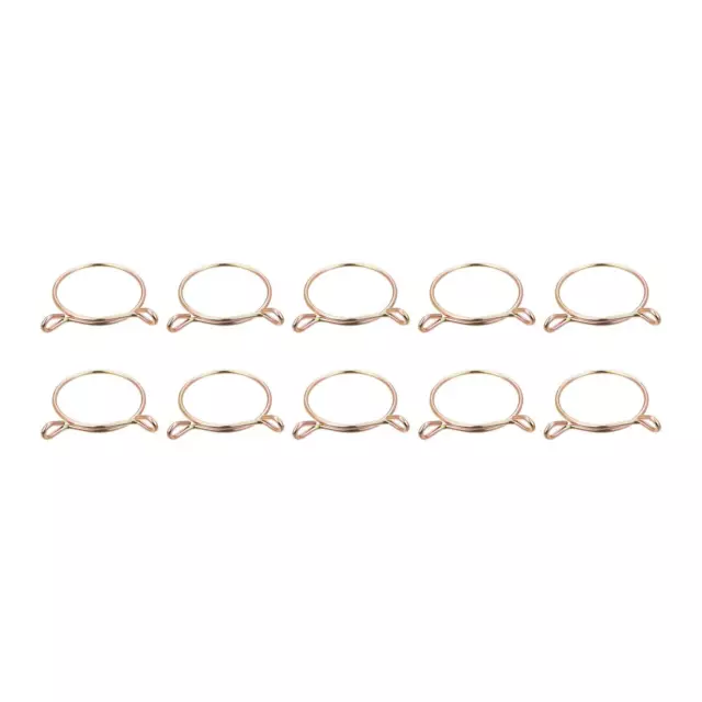 Fuel Line Hose Clips, 10pcs 50mm 65Mn Steel Tubing Spring Clamps