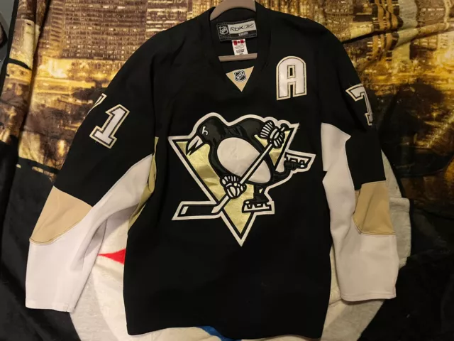 2011 Evgeni Malkin Pittsburgh Penguins Winter Classic Reebok NHL Jersey  Size Large – Rare VNTG