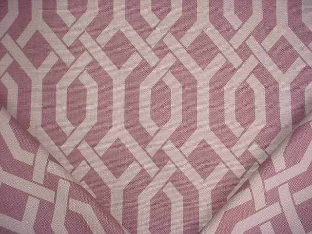 21-1/2Y Kravet Jerry Lilac Printed Cotton Trellis Lattice Upholstery Fabric