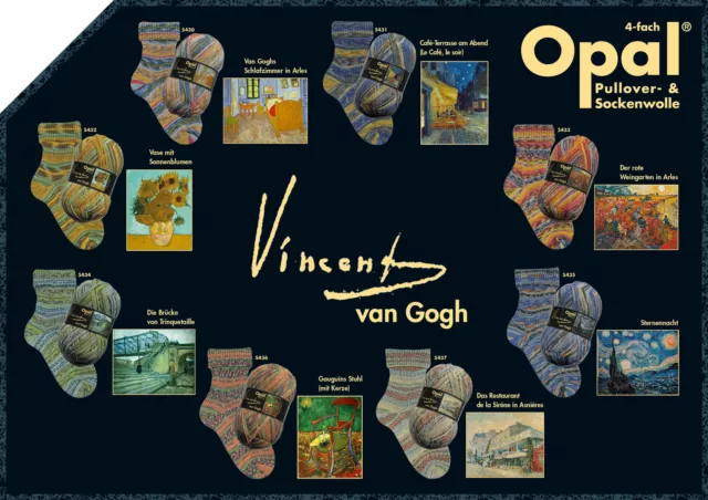 Opal Vincent Van Gogh Pullover- und Sockenwolle 4-fach in Variationen | 100g