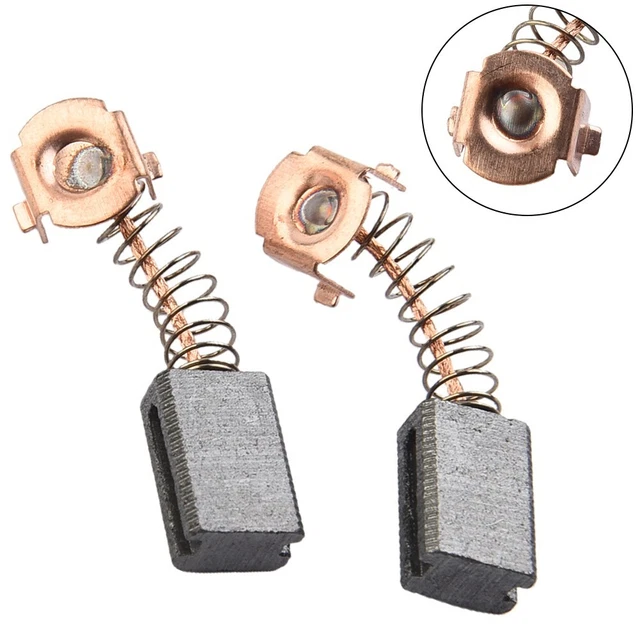 Carbone Et Métal Carbone Brosse Pièce de Rechange Pièces 2pcs Nouveau