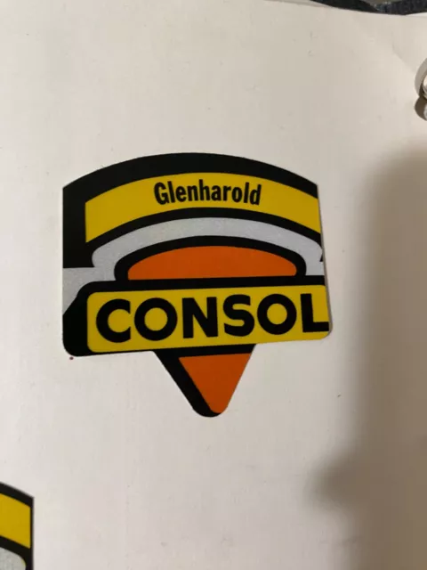 rare misprint Consol shield mining sticker