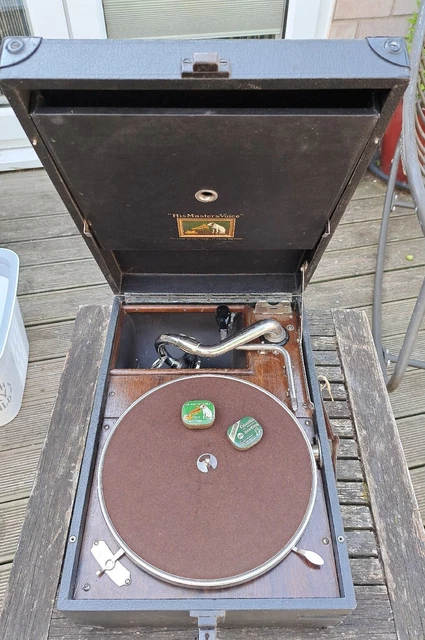Vintage H.M.V. WIND -UP GRAMOPHONE  MODEL 101