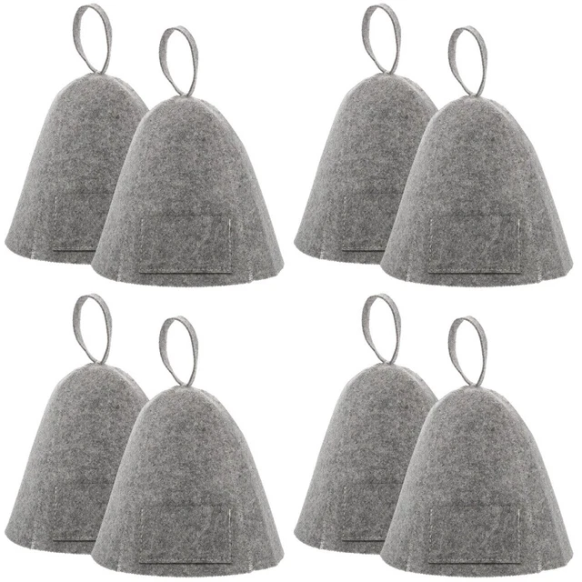 8 pz cuffia doccia in feltro feeling uomo e donna cappa sauna da accessori sauna