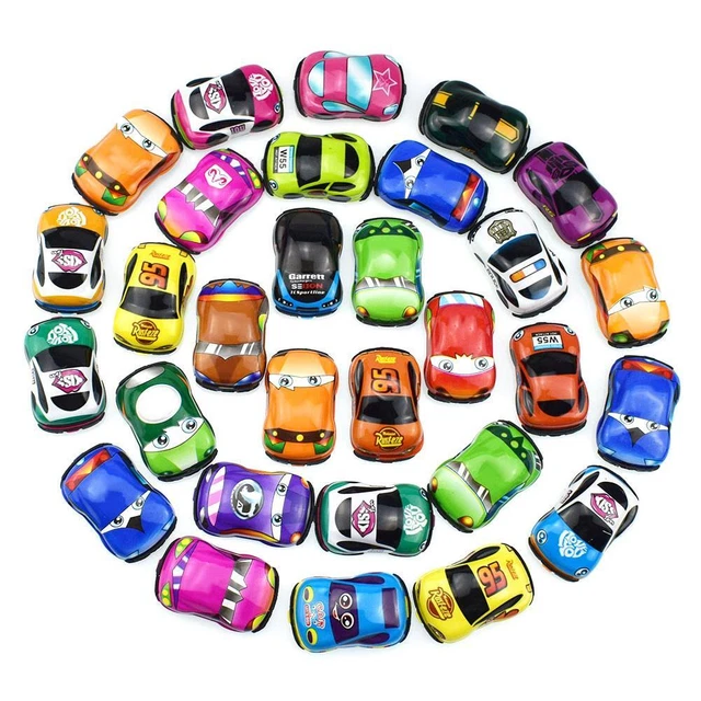 Cartoni animati modellazione PVC guscio morbido pull back racer mini modellino auto giocattoli bambini Regno Unito