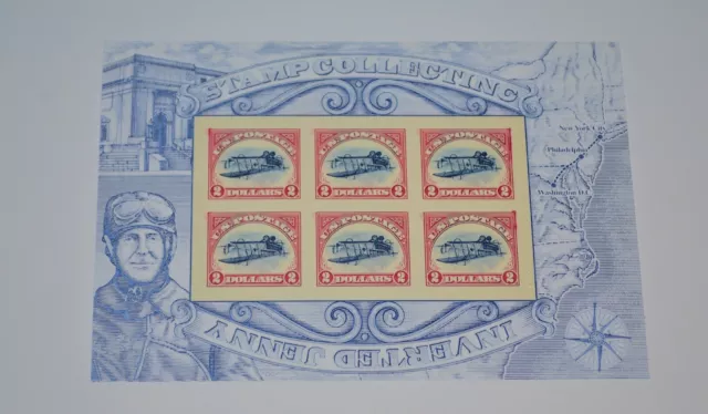 2013 $2 Inverted Curtiss Jenny, Sheet of 6, Scott 4806 Mint F/VF NH SEALED 2