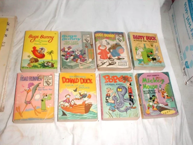 Lot-8 Vintage Whitman A Big Little Book Comic Strip Flip Books Looney Tunes MORE