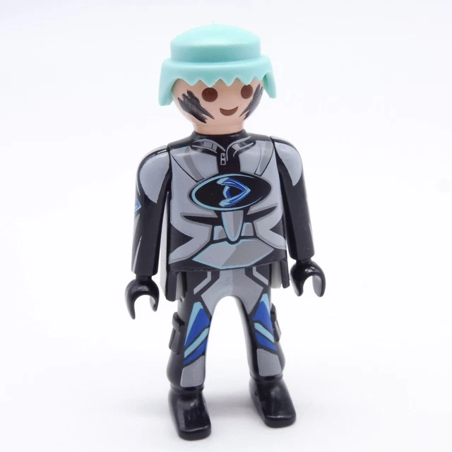 Figurine Playmobil 29055 - Policier Vert Et Gris - Occasion