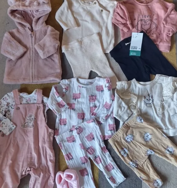 Giacca pacchetto neonata, lettini, 2 abiti, 2 maglioni e 2 leggings