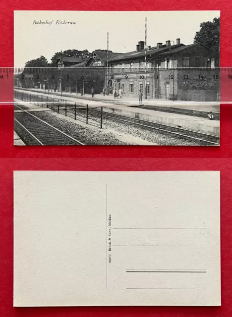 AK RÖDERAU bei Zeithain um 1910 Bahnhof   ( 127249